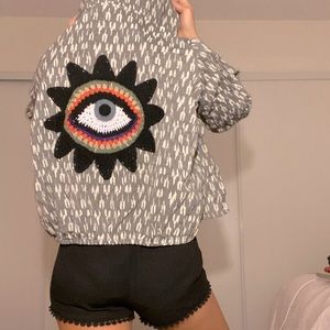 HANDMADE embroidered hoodie NWT !!